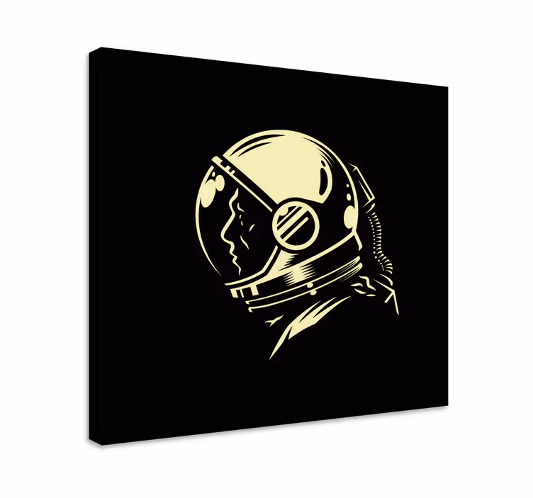 Obraz do sypialni Kosmonauta w stylu vintage - TenStickers