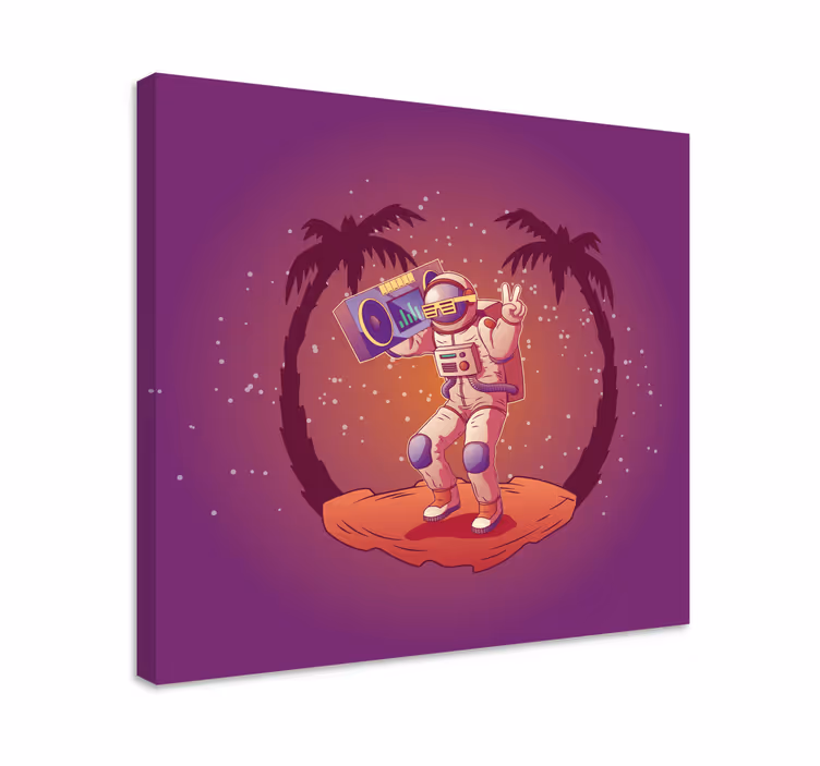 Obraz gry wideo astronauta tańczący - TenStickers
