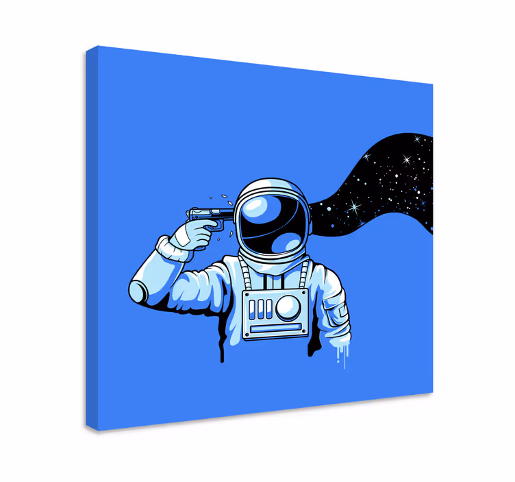 Obraz strzelanie do astronauty - TenStickers