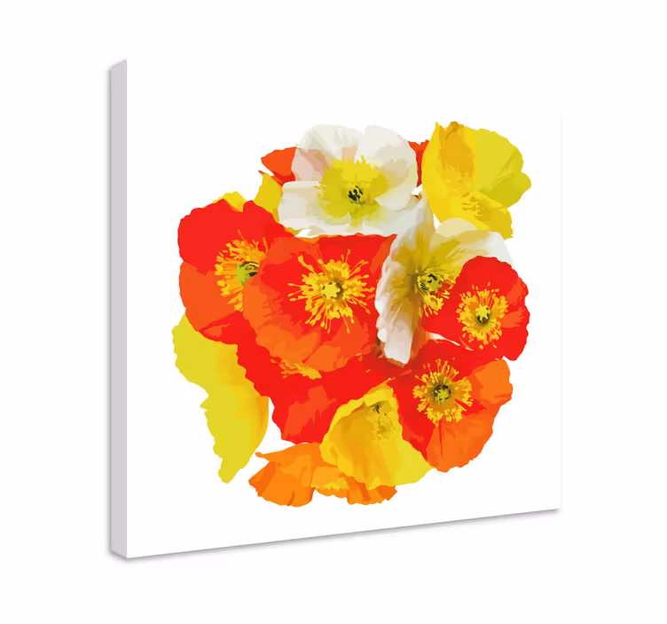 Obraz kwiaty i rośliny żywa kompozycja florystyczna - TenStickers