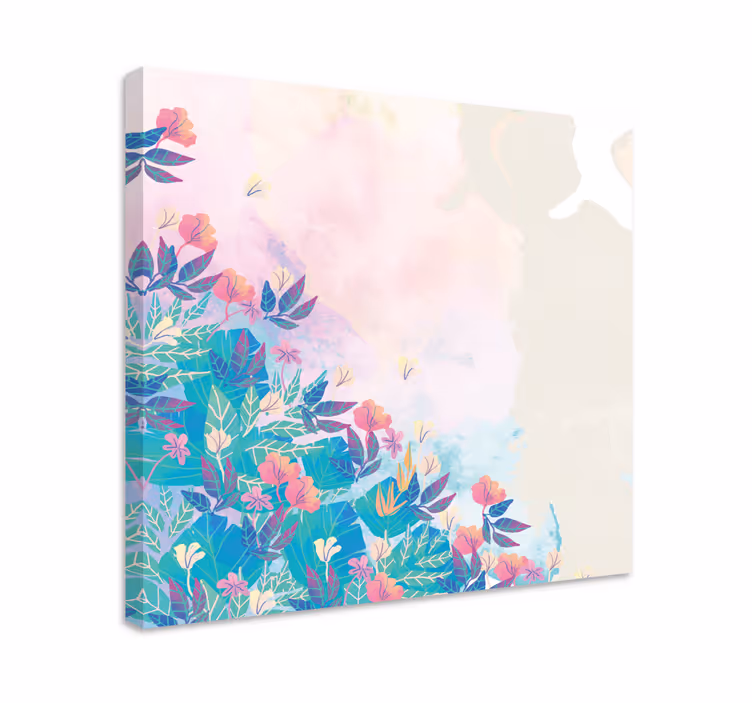 Obraz kwiaty i rośliny żywa mieszanka botaniczna - TenStickers
