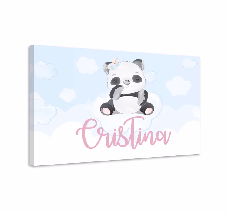 Obraz ze zwierzętami urocza postać pandy - TenStickers