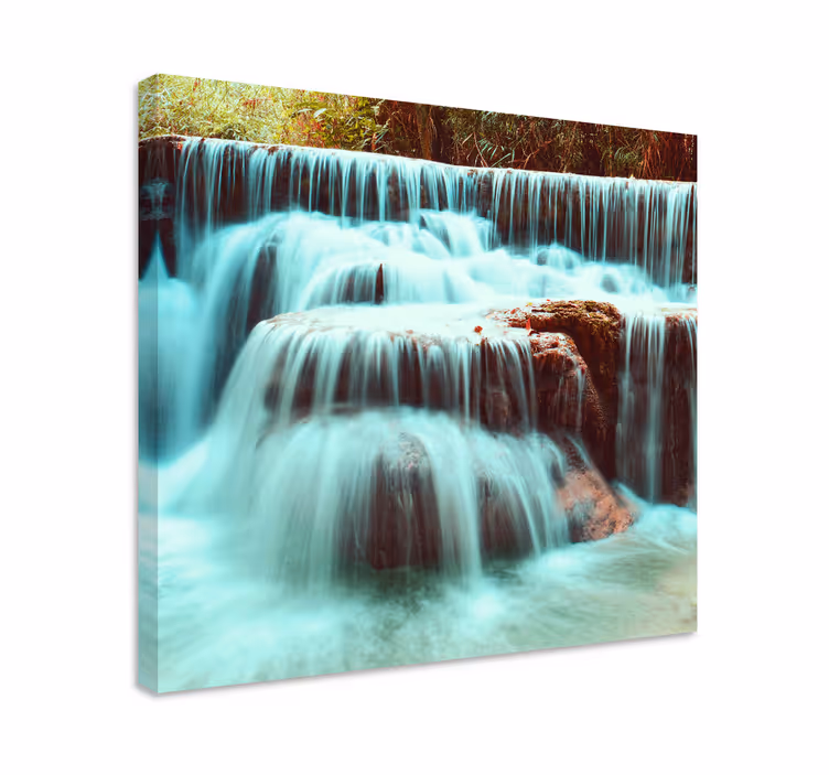 Obraz krajobrazy płynące wodospady - TenStickers