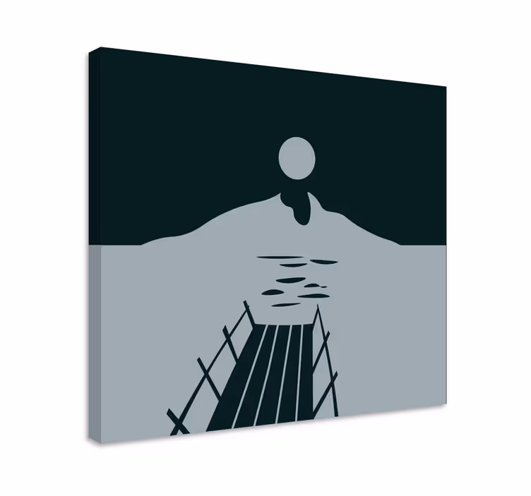 Obraz krajobrazy molo nad wodą - TenStickers