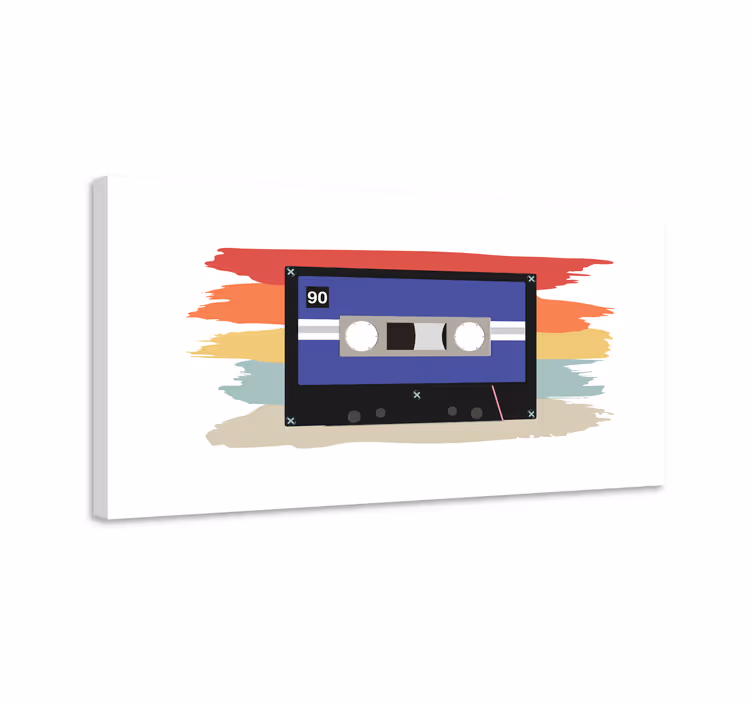 Obraz muzyka retro kaseta magnetofonowa - TenStickers