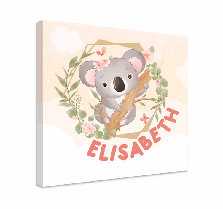 Obraz zwierzęta spersonalizowana koala - TenStickers