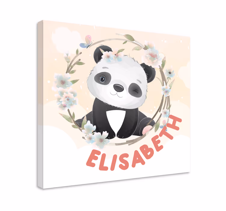 Obraz ze zwierzętami w uroczej pandzie - TenStickers