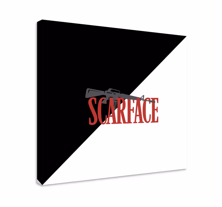 Obraz gry wideo logo broni scarface - TenStickers
