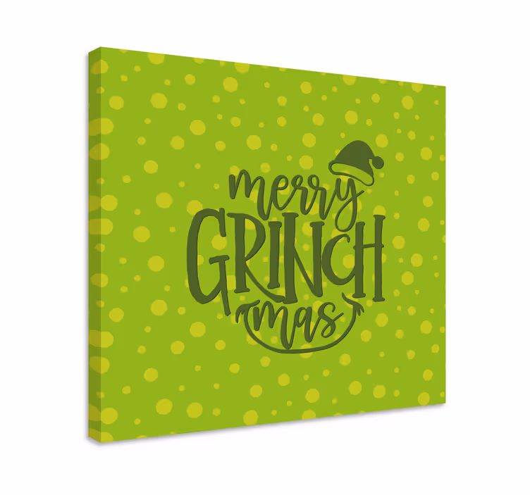 Obraz z napisami Życzenia grinchmas - TenStickers