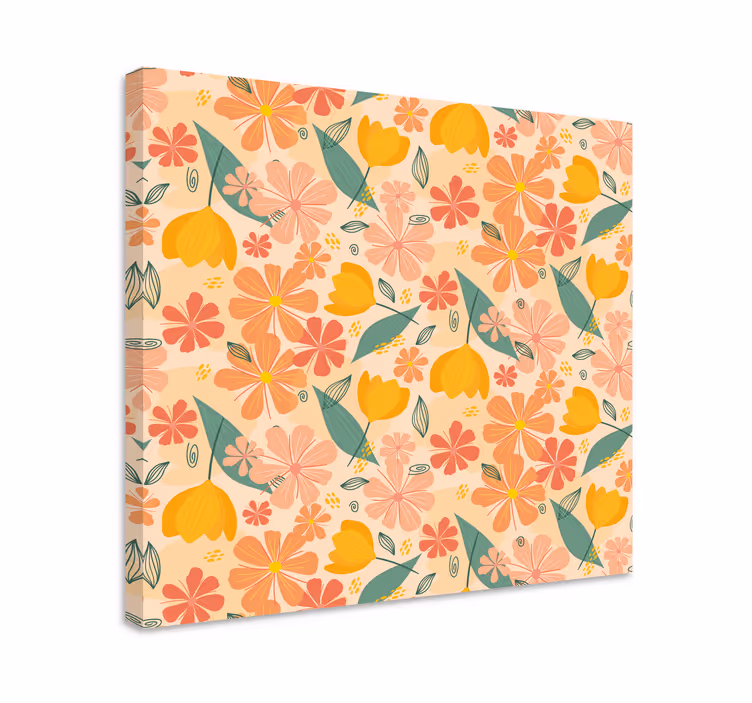 Obraz kwiaty i rośliny w stylu botanicznym - TenStickers