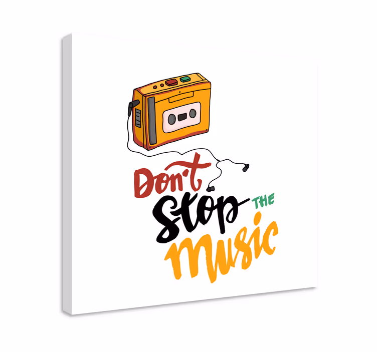 Obraz muzyka projekt kasety magnetofonowej - TenStickers
