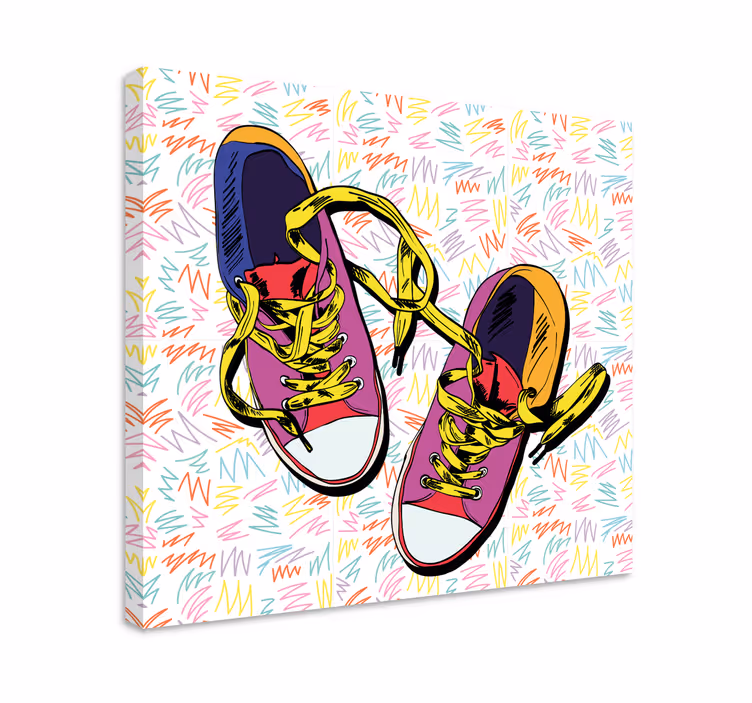 Obraz superbohaterowie w kolorowe trampki - TenStickers