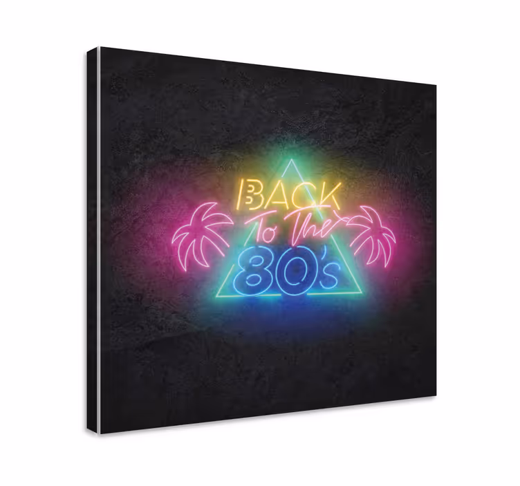 Obraz z napisami neonowa retro fraza - TenStickers