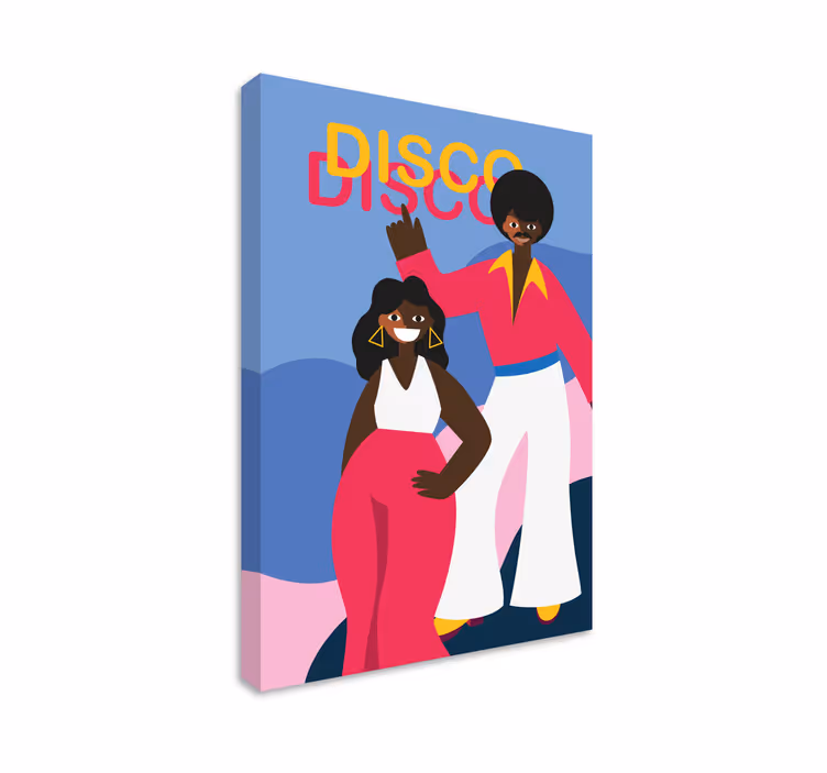 Obraz z postaciami dla miłośników disco tańca - TenStickers