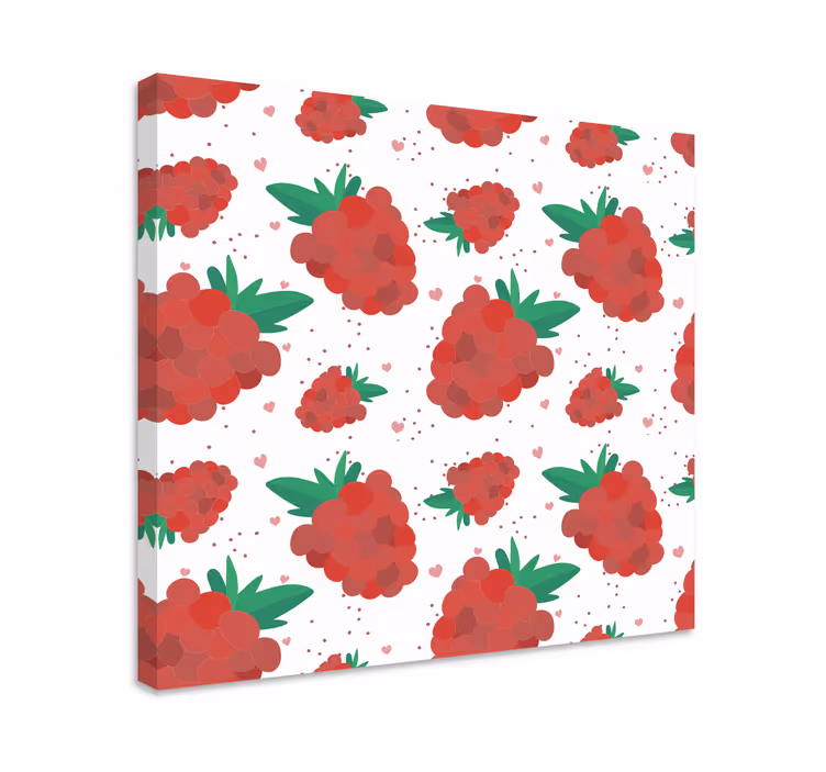 Obraz martwa natura rozkosz malinowa - TenStickers