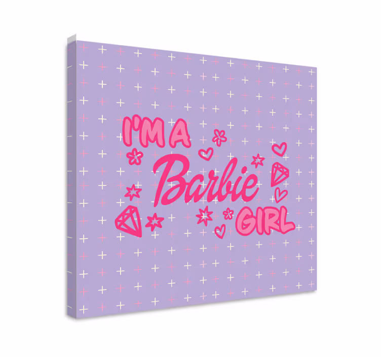 Obraz dla nastolatków cytat z barbie - TenStickers