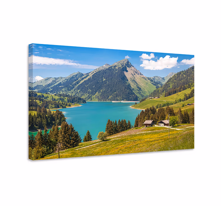Obraz krajobrazy alpejska scena spokoju - TenStickers