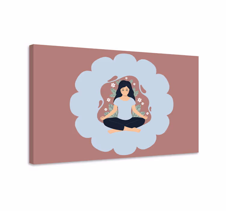 Obraz mandala medytacyjna kwiatowa aura - TenStickers