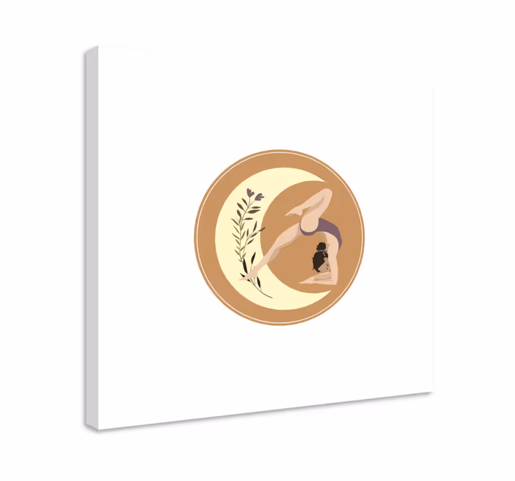 Obraz dla dzieci pozycje jogi w spokoju - TenStickers