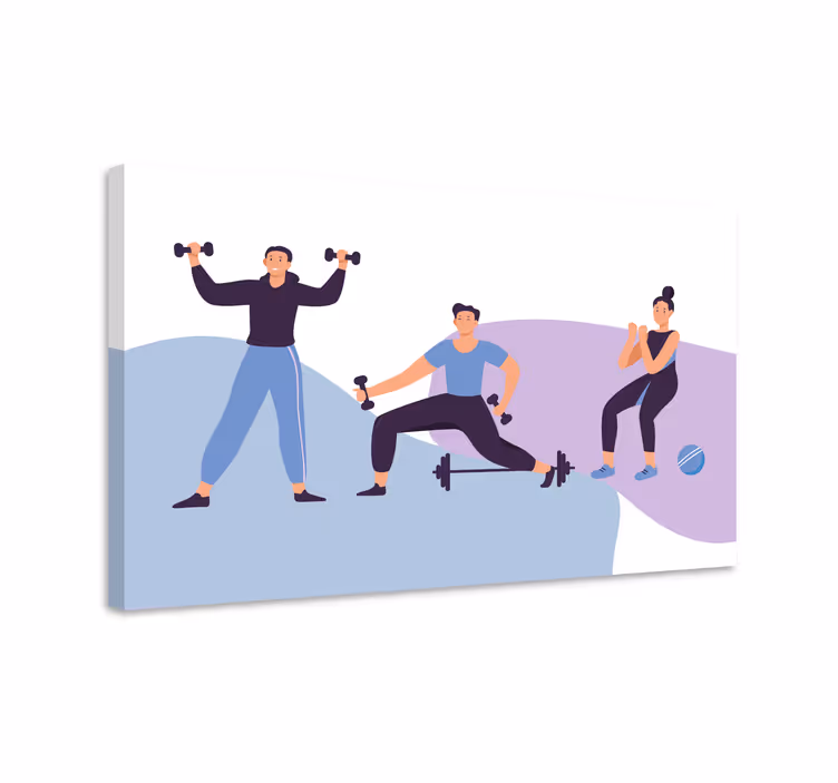 Obraz sport dla entuzjastów fitnessu - TenStickers