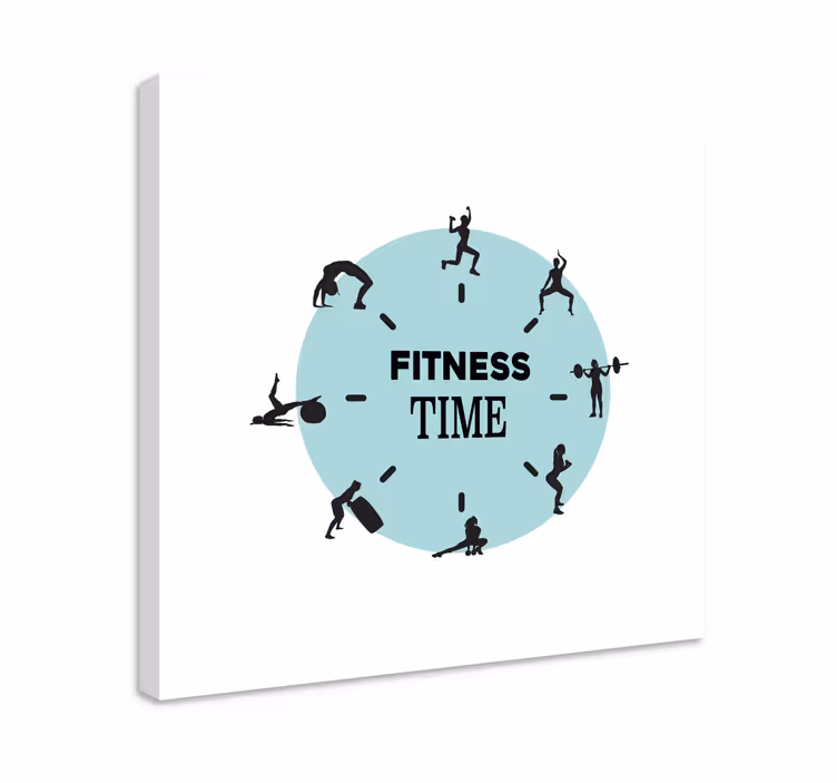 Obraz sport zegar czasu fitness - TenStickers