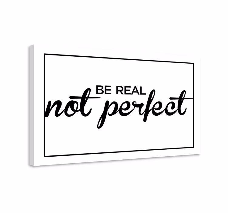 Obraz z napisami bądź prawdziwy przekaz - TenStickers