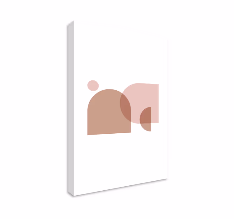 Obraz geometryczny minimalistyczne kształty abstrakcyjne - TenStickers