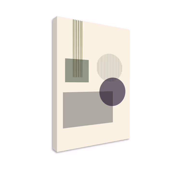 Obraz geometryczny układ kształtów geometrycznych - TenStickers