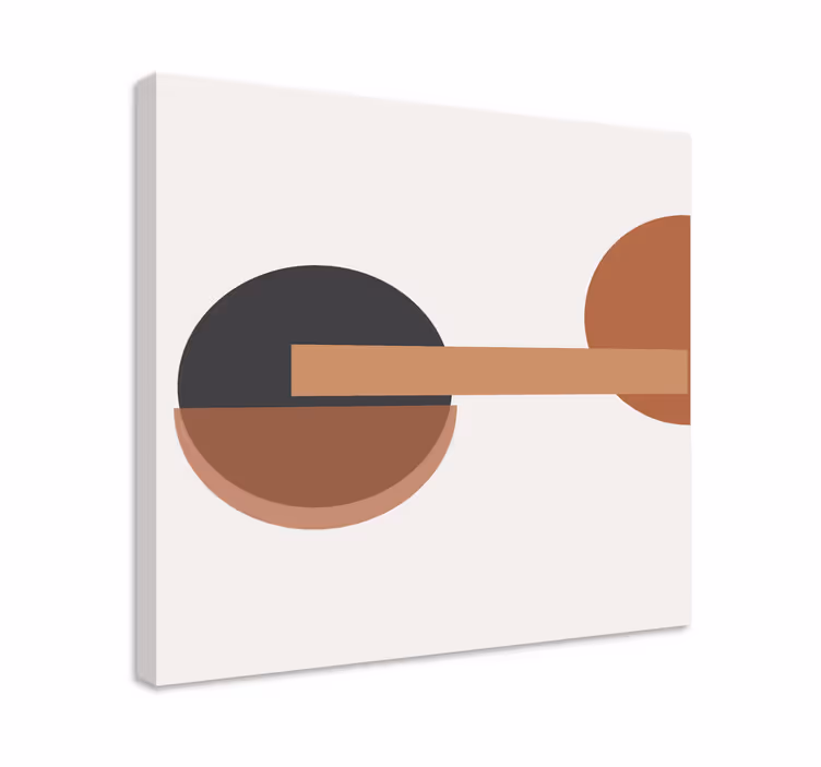 Obraz geometryczny abstrakcyjna równowaga okrągła - TenStickers
