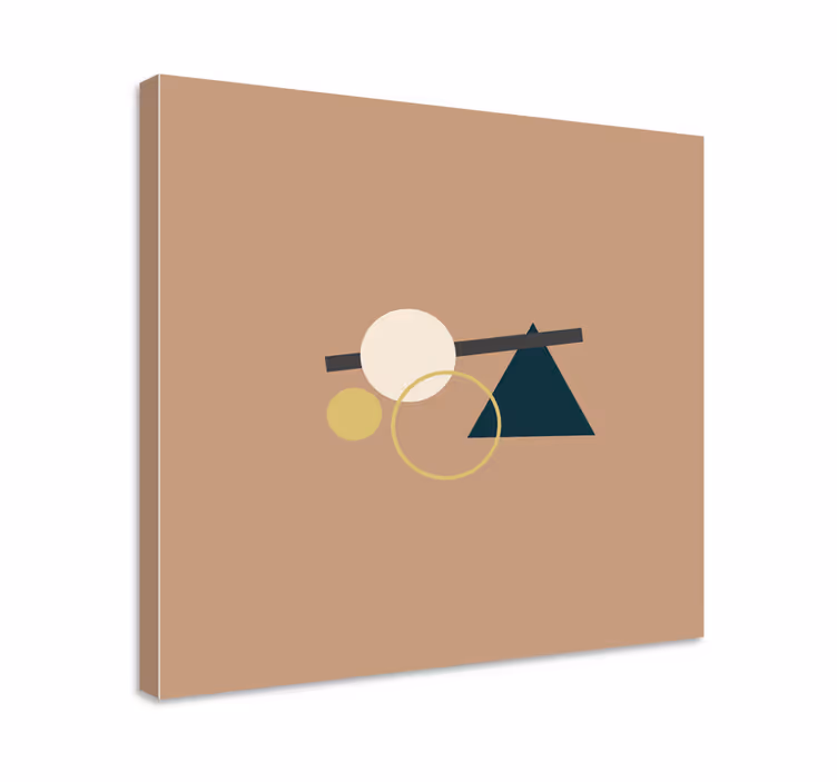 Obraz geometryczny zrównoważone elementy geometryczne - TenStickers