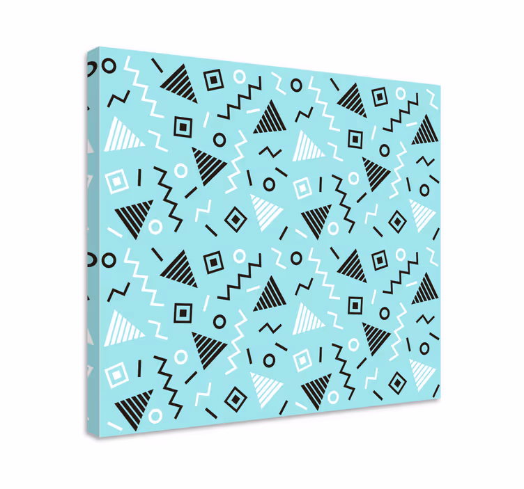 Obraz geometryczny w dynamicznym wzorze - TenStickers