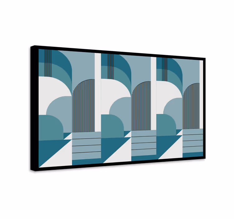Nowoczesny obraz geometryczne formacje architektoniczne - TenStickers