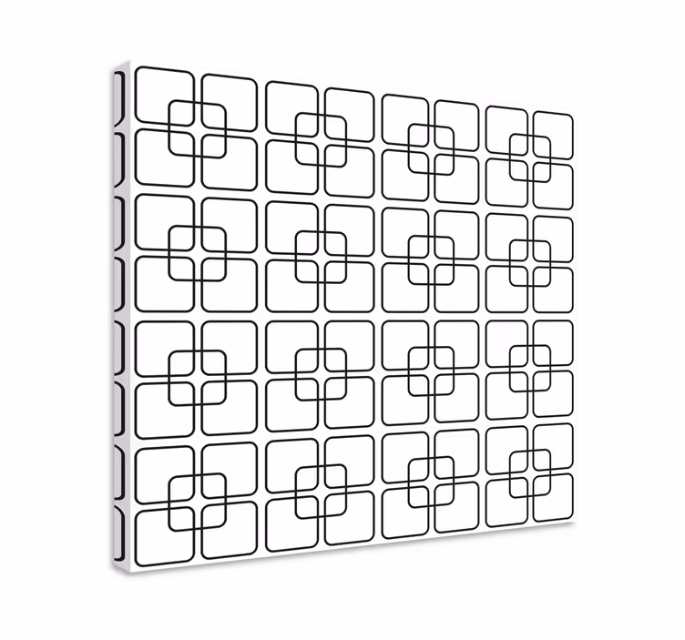 Obraz geometryczny złożony wzór kwadratowy - TenStickers