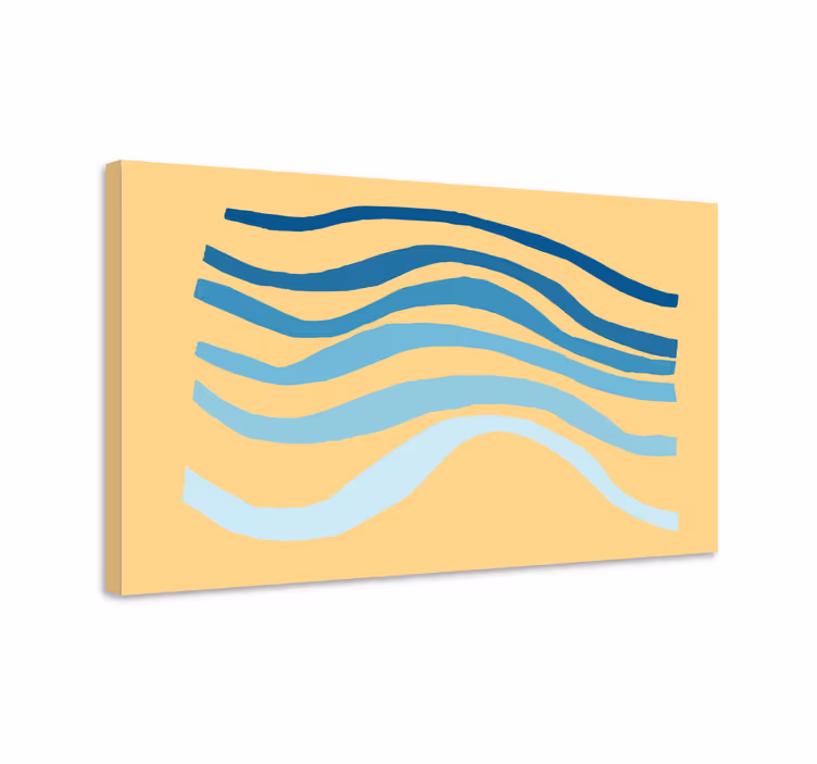 Obraz pastelowe fale w abstrakcyjny wzór - TenStickers