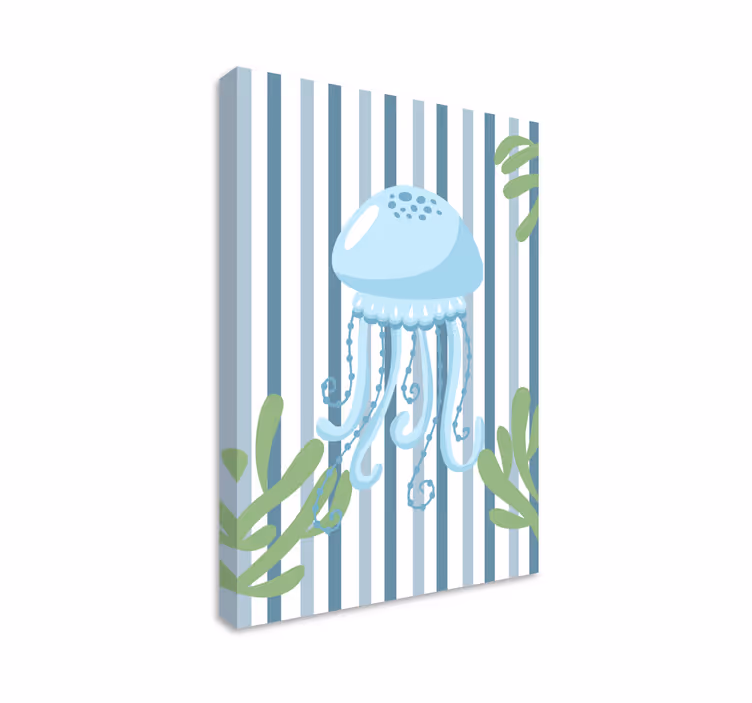 Nowoczesny obraz z eleganckim wzorem meduzy - TenStickers