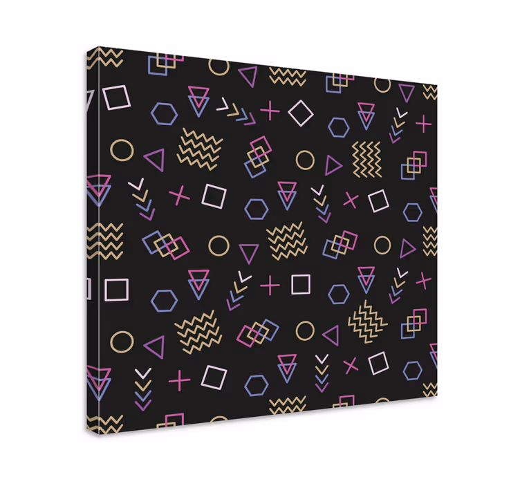 Obraz geometryczny wzór geometrycznych kształtów - TenStickers