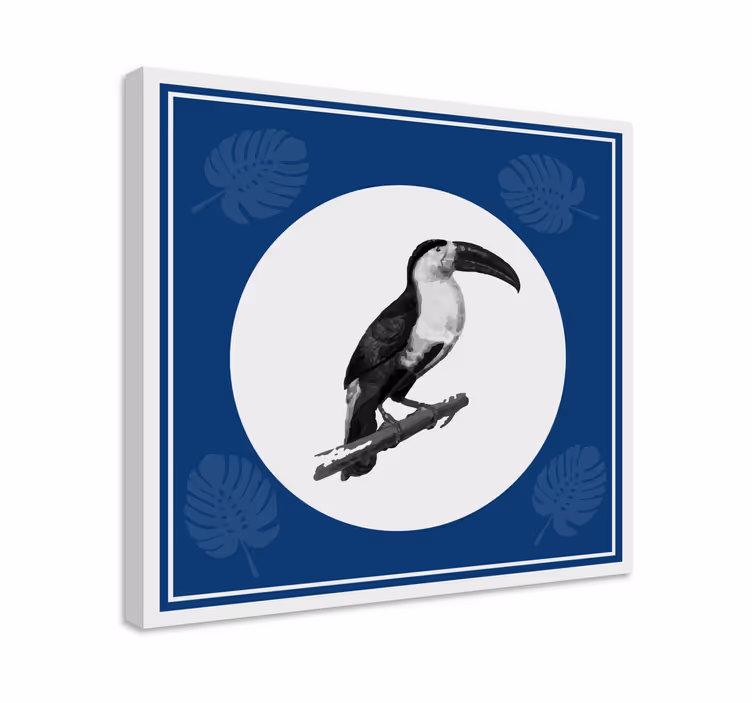 Obraz ptaki tukan na gałęzi - TenStickers