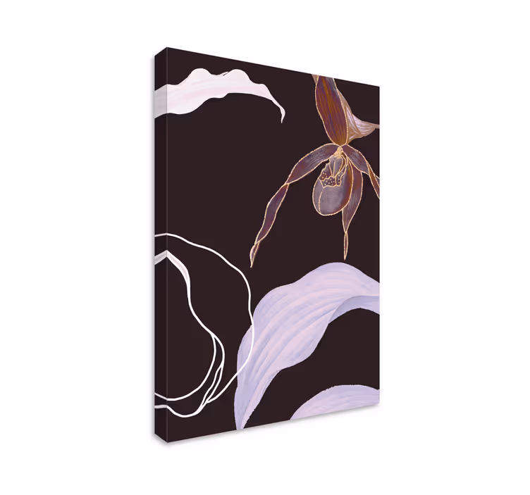 Obraz kwiaty i rośliny elegancja kwiatów orchidei - TenStickers