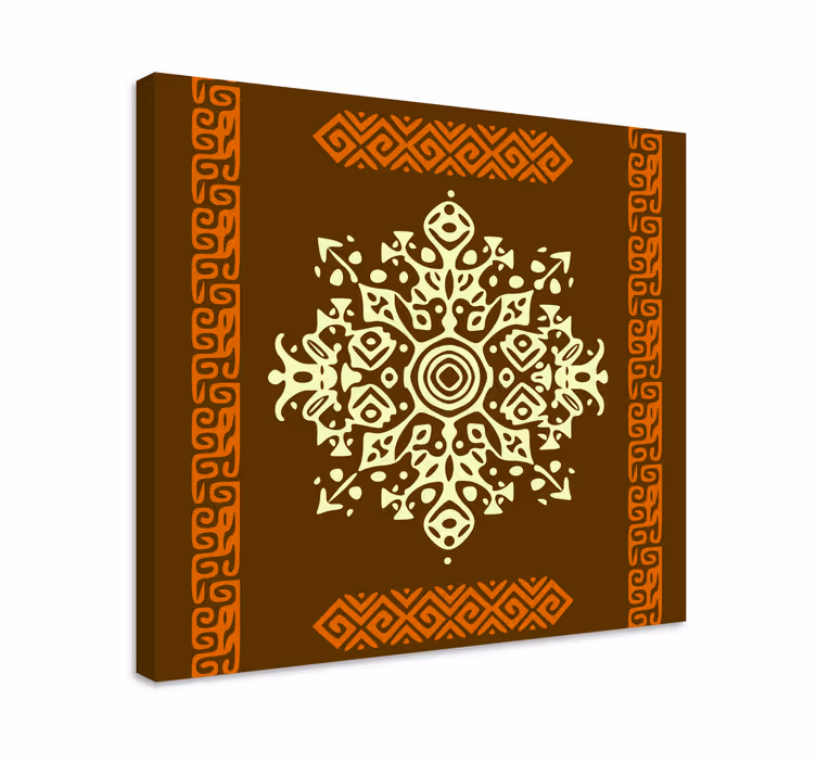 Obraz z ornamentami w misternym geometrycznym wzorze - TenStickers