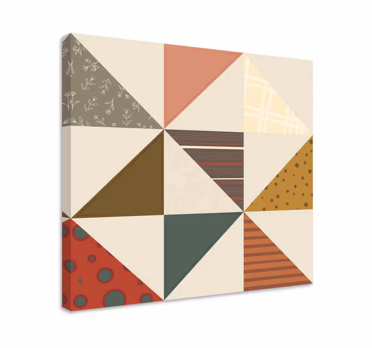 Obraz budda w geometrycznym mozaikowym wzorze - TenStickers