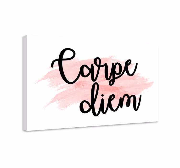Obraz z napisami chwytaj dzień inspiracja - TenStickers