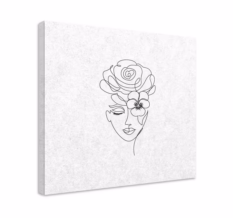 Obraz na korytarz Minimalistyczna kobieta bez twarzy - TenStickers