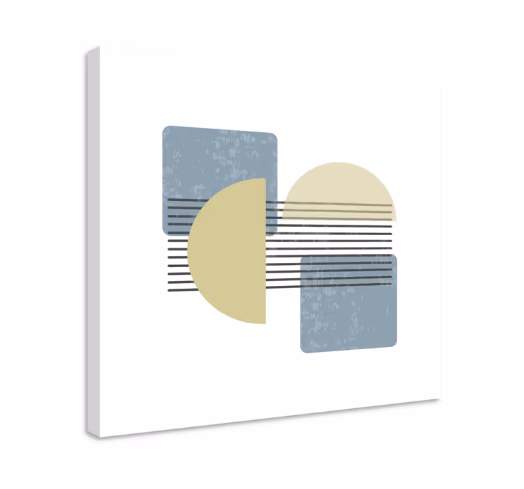 Obraz geometryczny abstrakcyjne okrągłe kształty - TenStickers