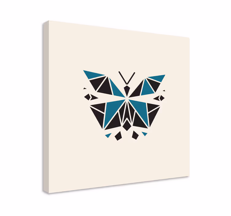 Obraz ważki w kształcie geometrycznej motyla - TenStickers