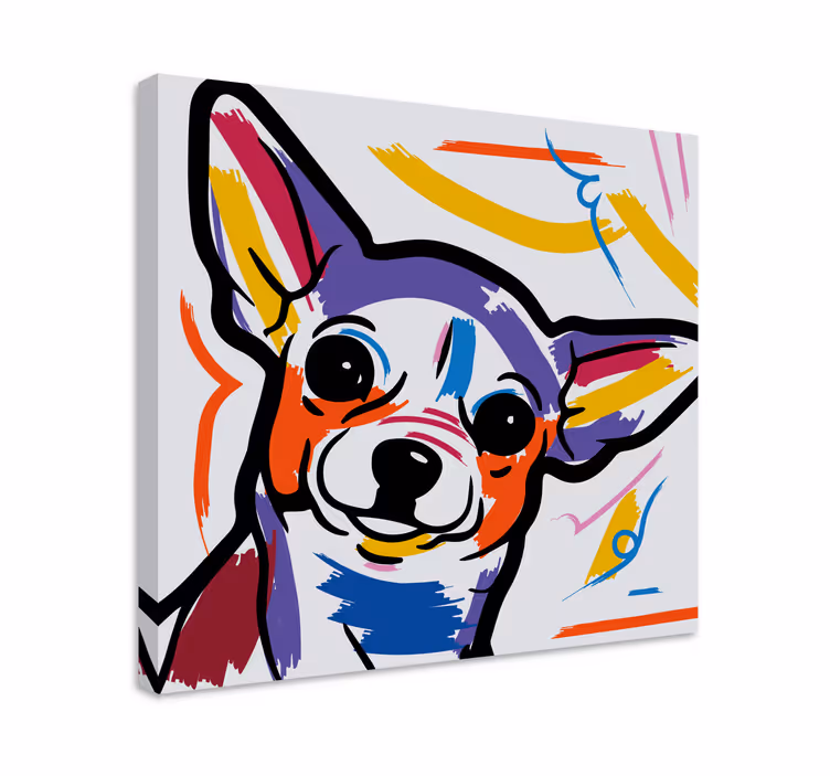 Obraz psy kolorowa sztuka psów - TenStickers