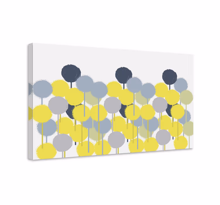 Obraz geometryczny w okrągły wzór - TenStickers