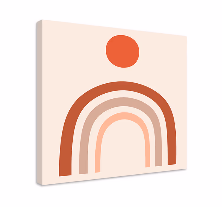 Obraz budda w abstrakcyjnych Łukach zachodu - TenStickers