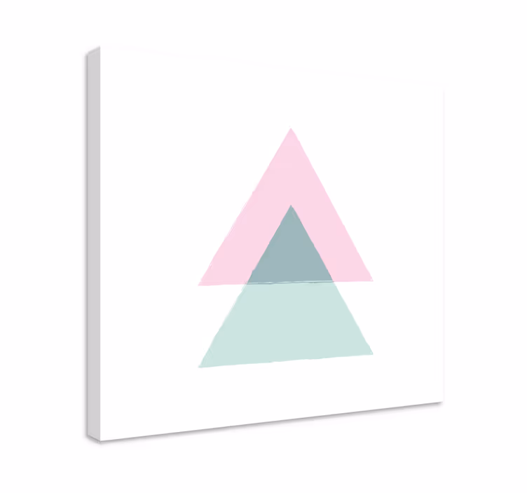 Obraz geometryczny kształty trójkątne - TenStickers