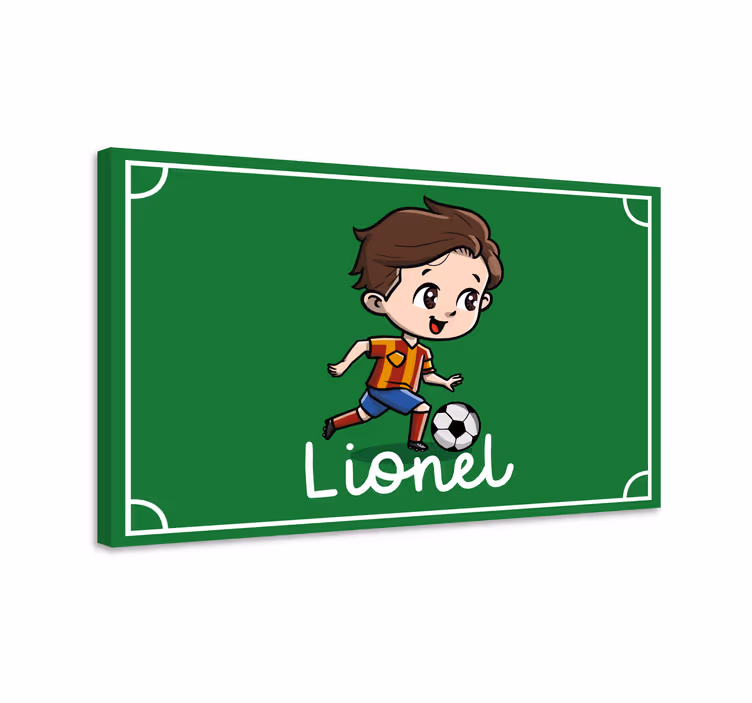 Obraz sport piłkarz postać - TenStickers