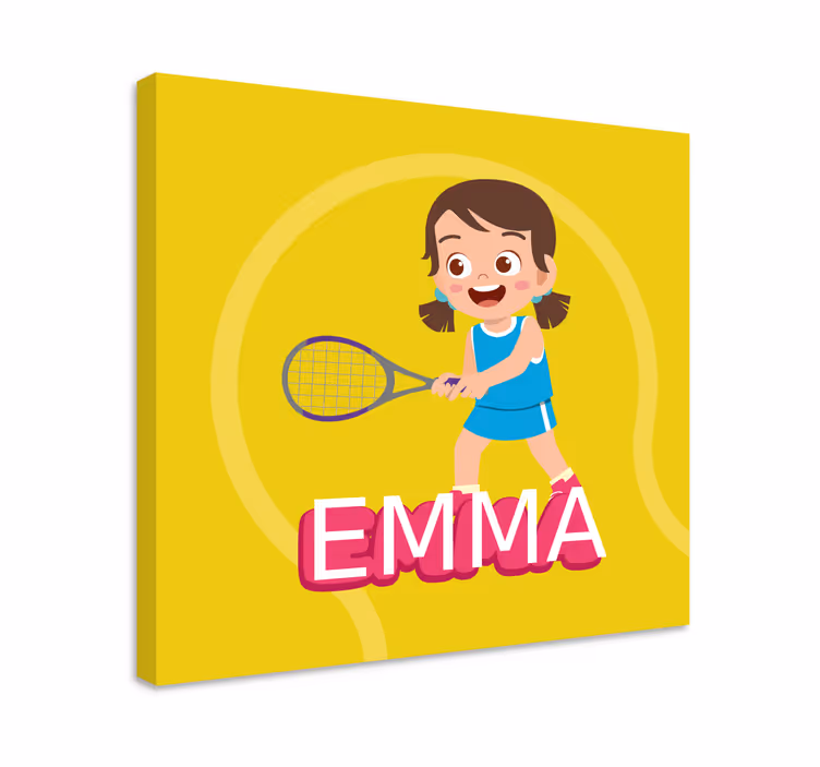 Obraz z kwiatami tenisistka emma - TenStickers